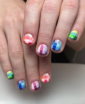 Nail art showcase photo linked to Instagram